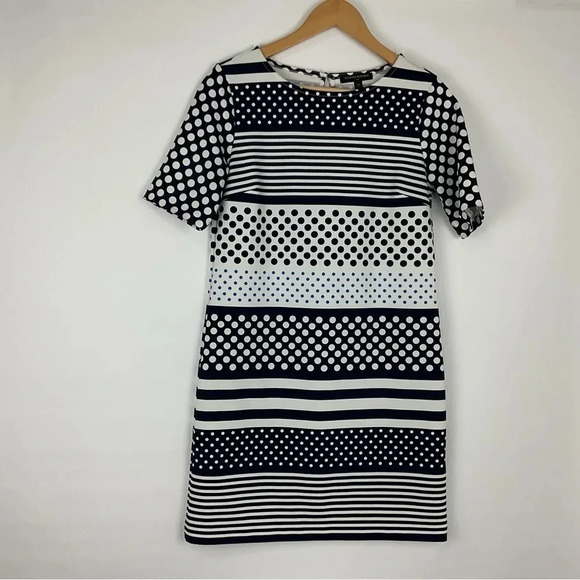 Banana Republic‎ Polka Dot Striped Dress Size XS - Picture 1 of 6